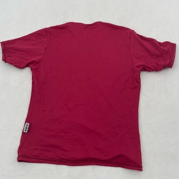 NRS Women’s short Sleeved Swim shirt Rash guard red w/ white accents size: Small - Picture 2 of 5